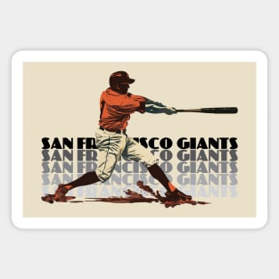 Retro San Francisco Giants Slugger Magnet